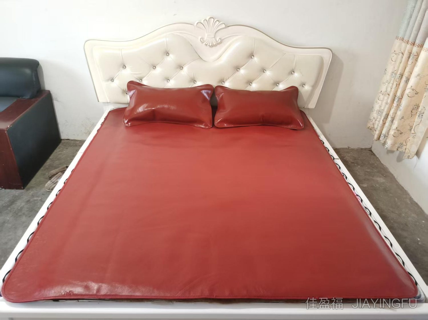 With pillows